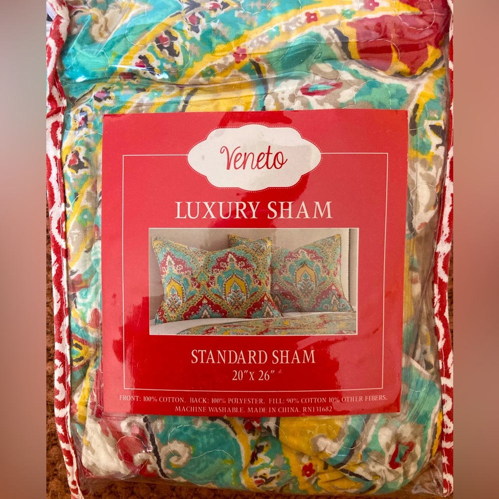 2 Pc Luxury Shams ~ Multicolored